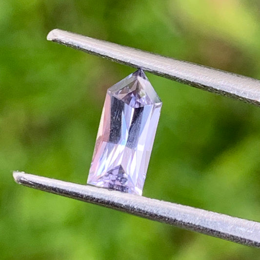 Natural Purplish Gray Spinel Bullet 0.60 Ct Pentagonal Loose Gemstone For Jewelry Making