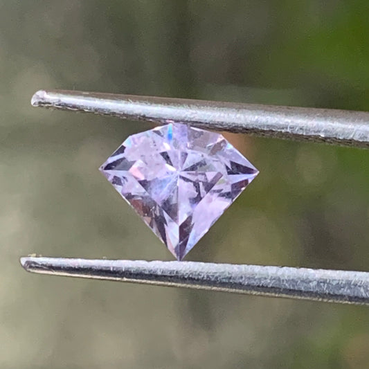 Lavender Spinel Fancy Geometric Shape Modified Trillion 0.9 Ct Natural Loose Gemstone From Sri Lanka
