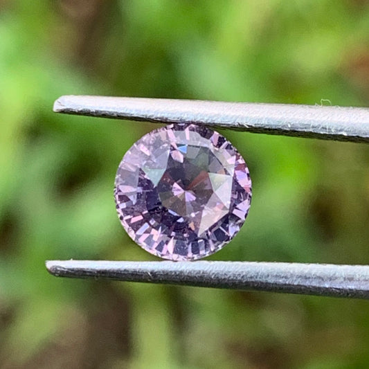 Lavender Spinel Round 6.3 mm / 1.2 Ct Natural Loose Gemstone For Jewelry Making