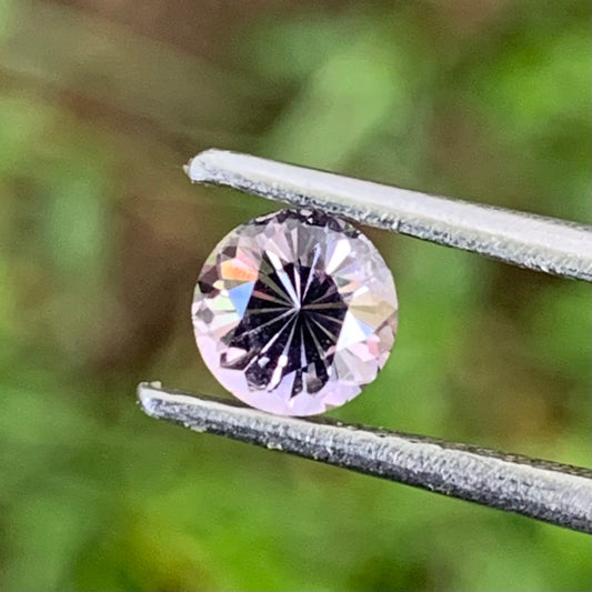 Lavender Spinel Flower Cut Round 5 mm / 0.57 Ct Natural Loose Gemstone from Sri Lanka