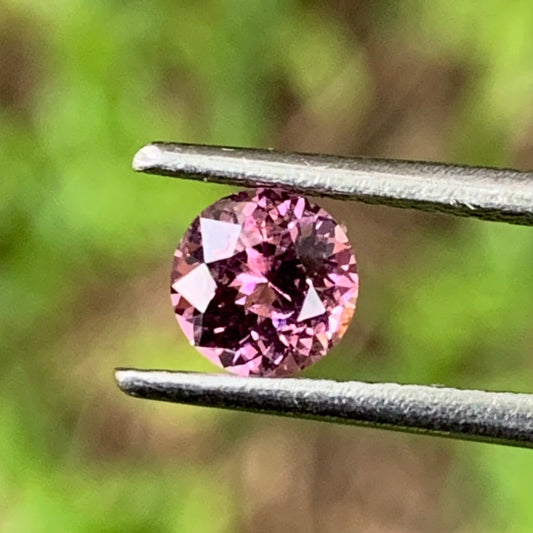 Pink Spinel Round Flower Cut 4.9 mm / 0.51 Ct Pink Loose Gemstone For Jewelry Making