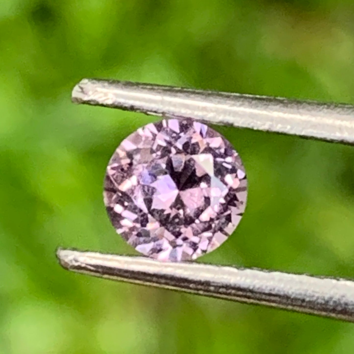 Purple Spinel 4.6 mm Round Fancy Flower Cut 0.4 Ct Loose Gem Stone from Sri Lanka