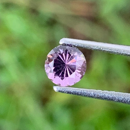Lavender Spinel Flower Cut Round 5 mm / 0.6 Ct Natural Loose Gemstone From Sri Lanka