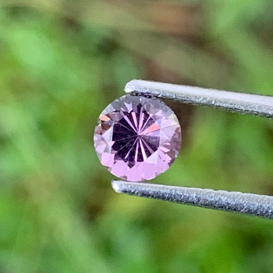 Lavender Spinel Flower Cut Round 5 mm / 0.6 Ct Natural Loose Gemstone from Sri Lanka