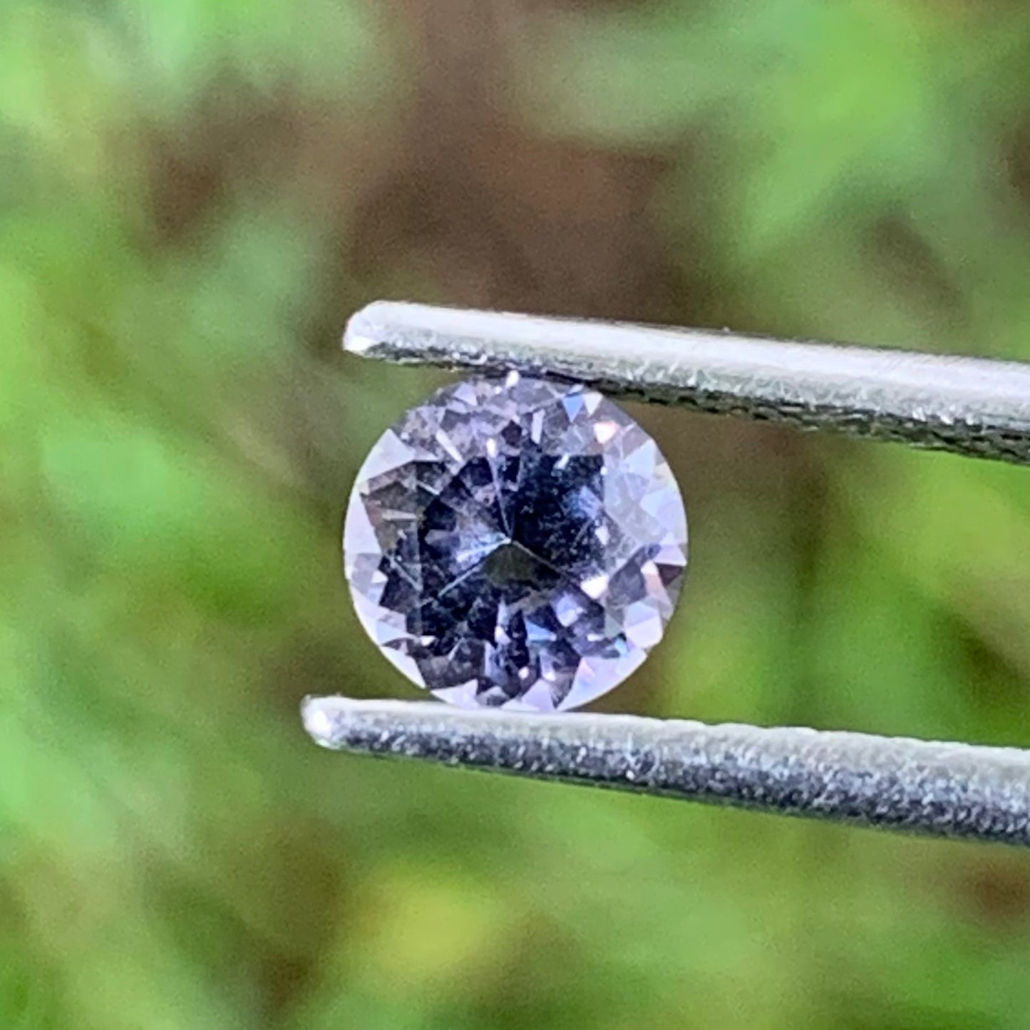 Purple Spinel Flower Cut Round 5 mm / 0.53 Ct Natural Loose Gemstone from Sri Lanka