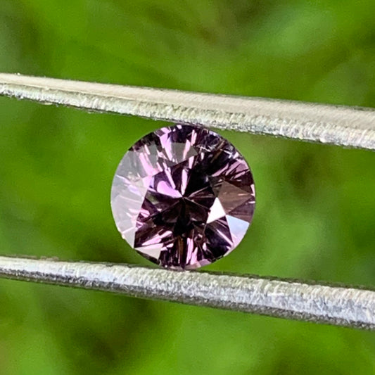 Purple Spinel Concave Cut Round 0.65 Ct Natural Loose Gemstone from Sri Lanka