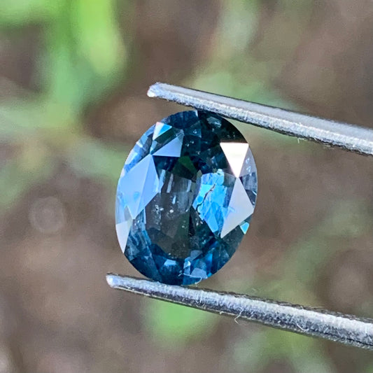 Teal Blue Spinel Oval 1.89 Ct Natural Loose Gemstone From Sri Lanka