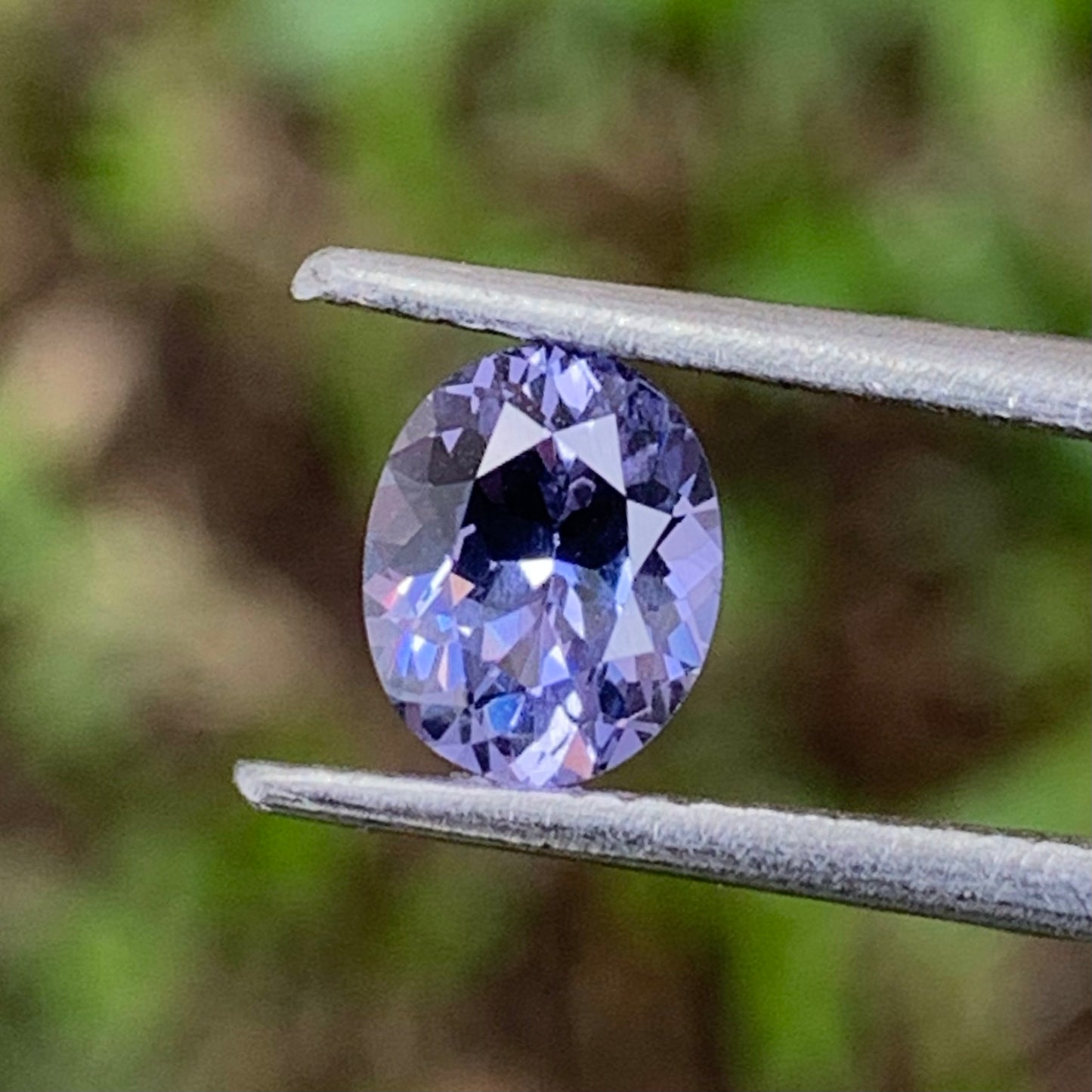 Bluish Purple Spinel Oval 0.94 Ct Natural Unheated Loose Gemstone for Jewelry Making