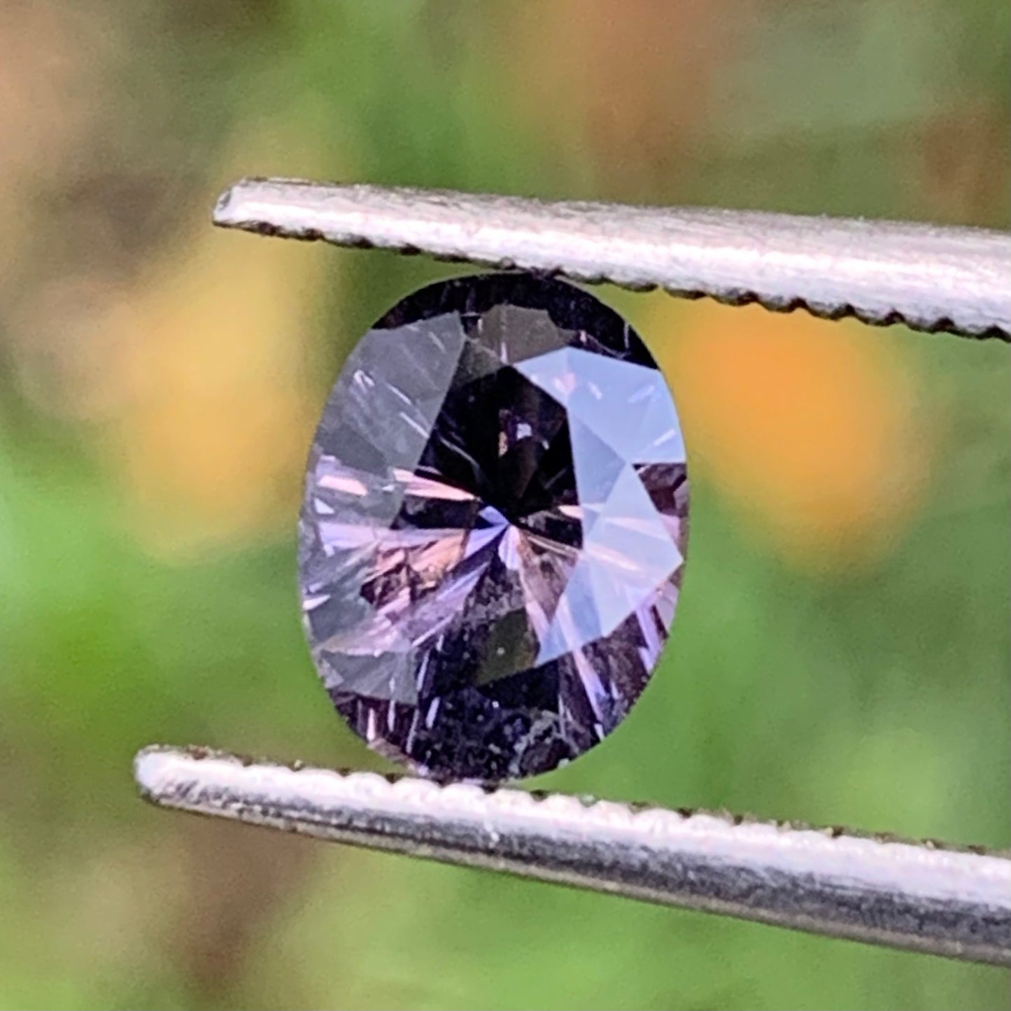 Purplish Spinel Concave Fantasy Cut 0.78 Ct Oval Natural Loose Gemstone For Center Stone from Sri Lanka