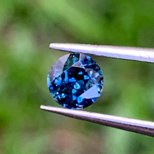 Teal Blue Sapphire 4.2 mm Round Heated Only 0.3 Ct Natural Loose Gemstone