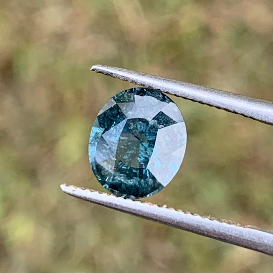 Teal Blue Spinel Oval 1.18 Ct Natural Loose Gemstone