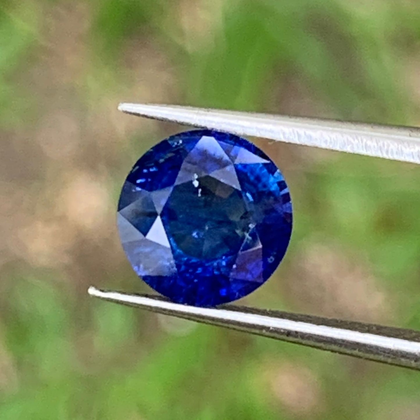 Blue Sapphire 7.3 mm Round 1.93 Ct Natural Loose Gemstone For Jewelry Making