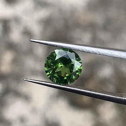 Green Zircon Round Cut 1.74 Ct Natural Loose Gemstone For Jewelry Making 💎✨