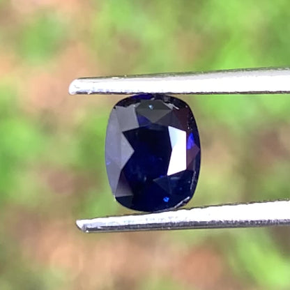Natural Sapphire Deep Blue Loose Stone 0.95 Ct Rectangular Cushion Included Cheap Gemstone for Jewelry Making
