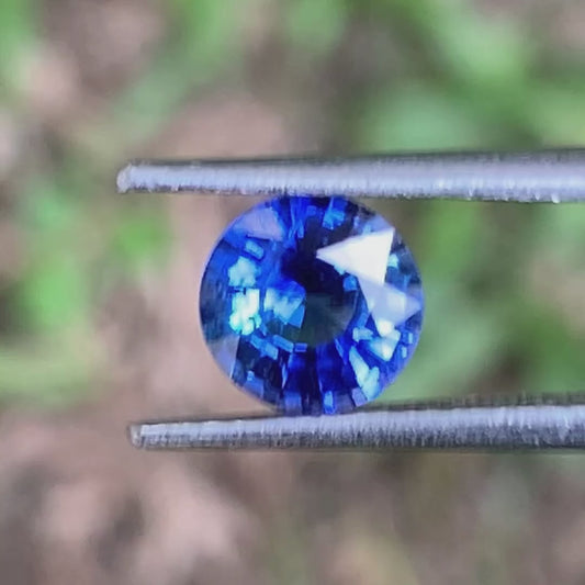 ✨ Blue Sapphire - 7 mm Round Cut 1.45 Ct 💎