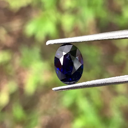 Deep Blue Sapphire Oval 1.10 Ct Heated Only Natural Loose Gemstone For Jewelry Making