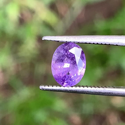 Purple Sapphire Oval Heated Only 0.95 Ct Natural Loose Gemstone for Jewelry Making