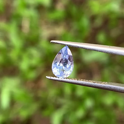 Blue Sapphire Pear 0.84 Ct Natural Loose Gemstone For Jewelry Making 💎✨