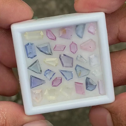 Unheated Sapphire Parcel - Portrait Cut Tablets (10.38 Ct / 27 Stones) 💎