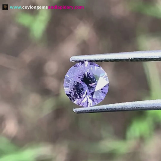 Lavender Spinel Fantasy Cut / Concave Cut Round 1.39 Ct 💎