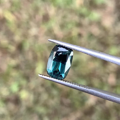 Teal Blue Spinel Rectangular Cushion 1.70 Ct Natural Loose Gemstone For Jewelry Making 💎✨
