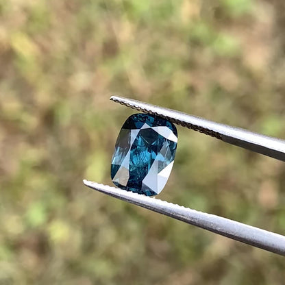 Teal Blue Spinel Rectangular Cushion 1.61 Ct Natural Loose Gemstone For Jewelry Making 💎✨