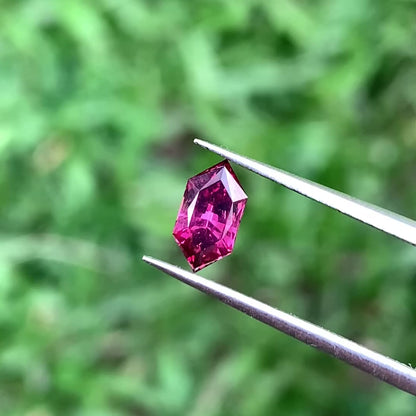 Pinkish Red Garnet Elongated Hexagon 0.66 Ct Natural Loose Gemstone For Jewelry Making 💎✨