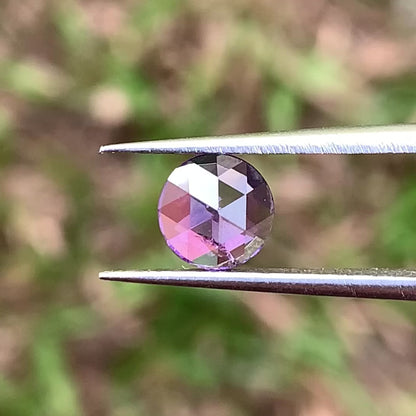 Rose Cut Purple Sapphire 0.72 Ct Modified Round Heated Only Natural Loose Gemstone from Sri Lanka