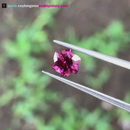 Pinkish Red Garnet Fancy Fireball Cut 0.71 Ct Natural Loose Gemstone For Jewelry Making 💎✨