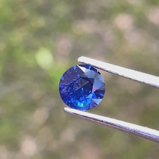 ✨ Blue Sapphire 5.7 mm Round Heated Only 0.69 Ct Natural Loose Gemstone 💎