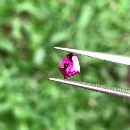 Red Garnet Shield 0.55 Ct Natural Loose Gemstone For Jewelry Making 💎✨