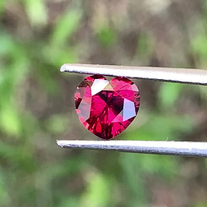 Deep Red Garnet Heart 1.36 Ct January Birthstone for a Garnet Ring