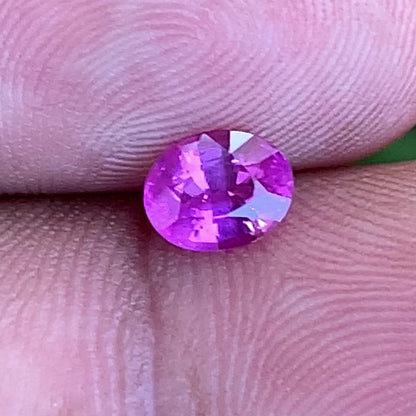 Pink Sapphire Oval Heated Only 1.10 Ct Natural Loose Gemstone for Jewelry Making