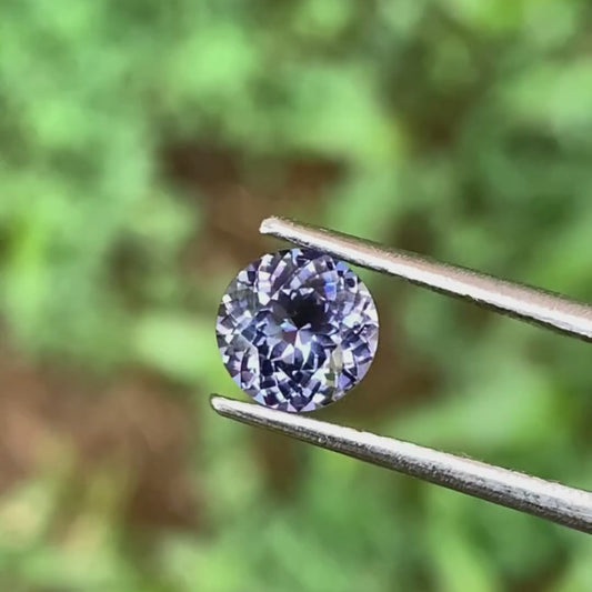 ✨ Purplish Blue Spinel 6.4 mm Round 1.09 Ct Loose Gemstone for Jewelry Making 💎