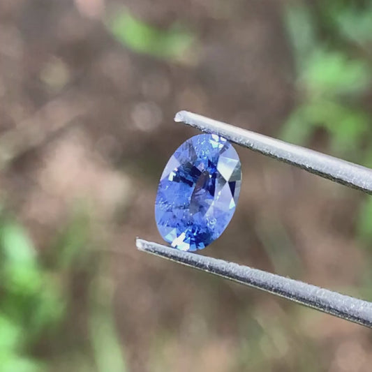 ✨ Blue Sapphire Oval 1.06 Ct Heated Only Natural Loose Gemstone for Jewelry Making 💎