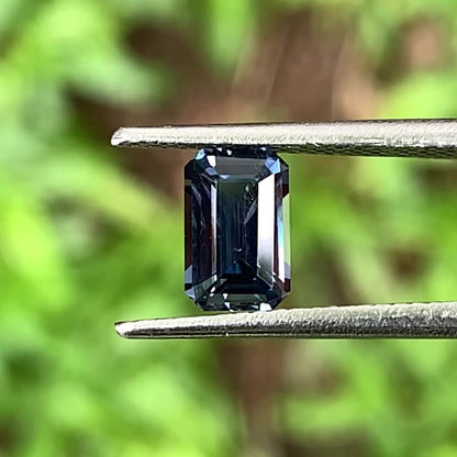 Teal Blue Spinel Emerald Cut Octagon 7.05 mm / 1 Ct Natural Loose Gemstone For Jewelry Making