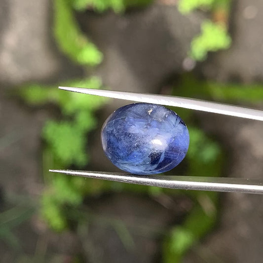 Deep Blue Sapphire Oval Cabochon 12.61 Ct Natural Loose Gemstone 💎✨