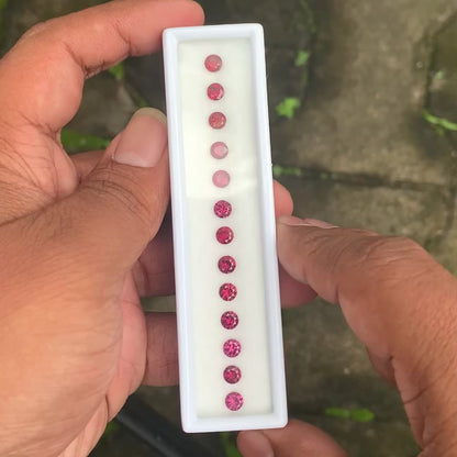 Fantasy Cut Pinkish Red Garnet 6.02 Ct / 13 Stones Loose Gemstone Parcel For Jewelry Making 💎✨