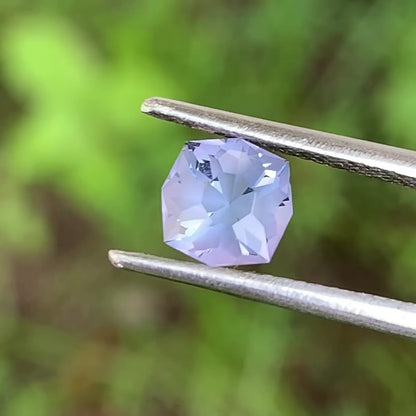 Grayish Blue Spinel Octagonal Flower 1.10 Ct Creative Cut Loose Gemstone