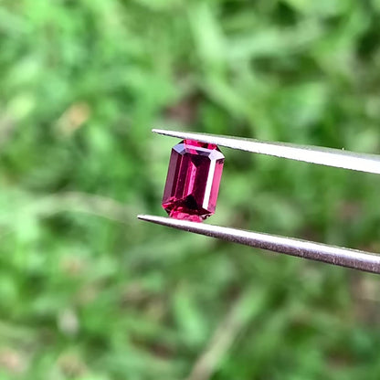 Red Garnet Emerald Cut Octagon 0.85 Ct Natural Loose Gemstone For Jewelry Making 💎✨