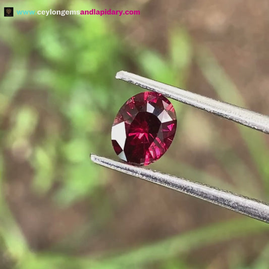 Red Garnet Oval 1.19 Ct Natural Loose Gemstone from Sri Lanka 💎✨