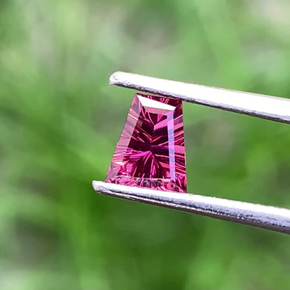 Red Garnet Concave Cut 0.63 Ct Gem For A Ring