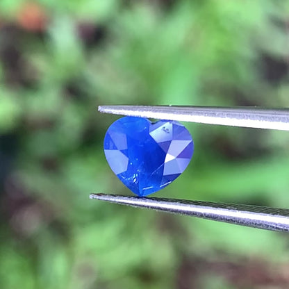 Hazy Blue Sapphire Heart 0.98 Ct Natural Loose Gemstone For Jewelry Making 💎✨