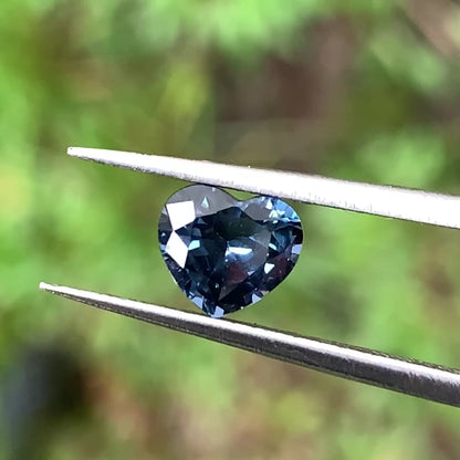 Teal Blue Spinel Heart 1 Ct Natural Loose Gemstone