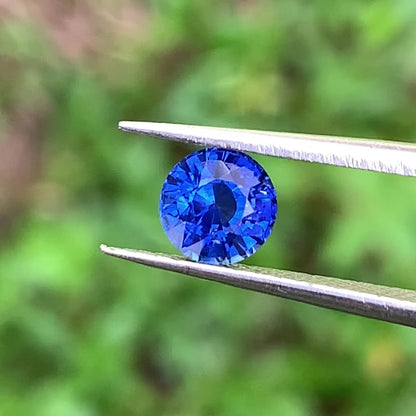 Blue Sapphire 5.5 mm Round Heated Only 1 Ct Natural Loose Gemstone for Jewelry Making
