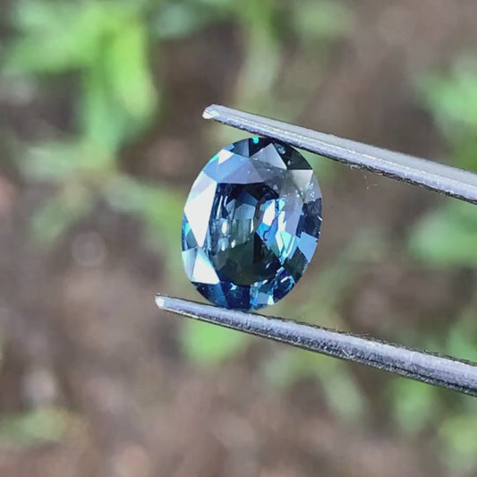 ✨ Teal Blue Spinel Oval 1.89 Ct - Natural Loose Gemstone from Sri Lanka 💎