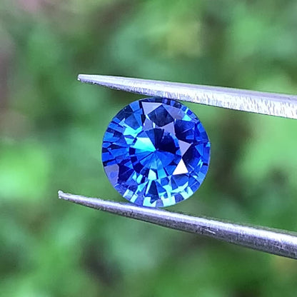 Blue Sapphire 6.2 mm Round Heated Only 1.20 Ct Natural Loose Gemstone for Jewelry Making