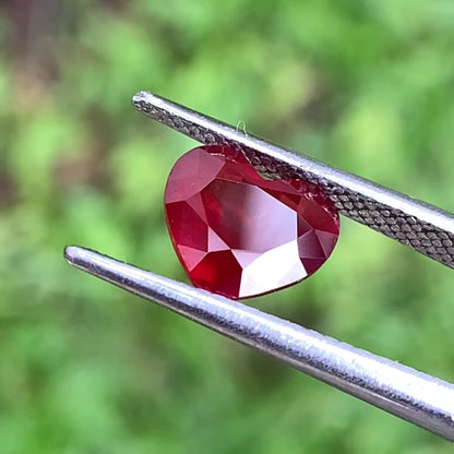 Hazy Orangish Red Garnet Heart 1.7 Ct Loose Gem Stone from Sri Lanka