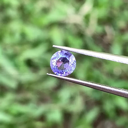 Purple Sapphire 5.2 mm Round 0.73 Ct Heated Only Natural Loose Gemstone For Jewelry Making 💎✨