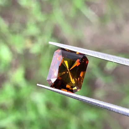 Brownish Orange Yellow Tourmaline Fantasy Cut 2.17 Ct Natural Certified Loose Gemstone For Jewelry Making 💎✨